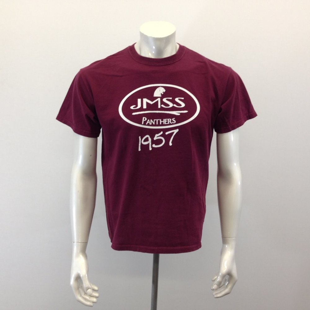 JMSS Panthers  Medium Red Cotton Short Sleeve T